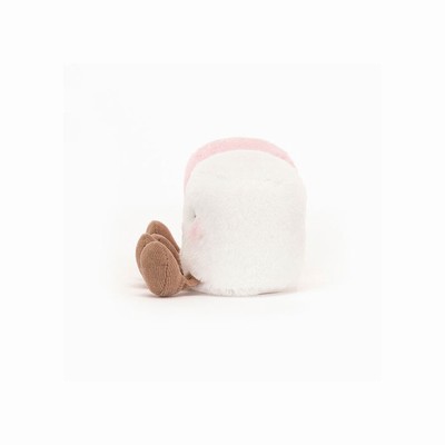 Jellycat Pink and White Marshmallows Australia | 413098DFK